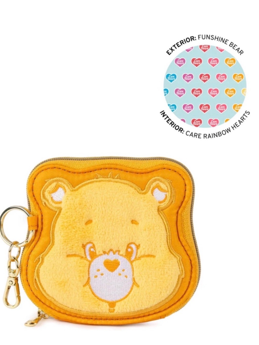 LUG X CARE BEARS FUNSHINE BEAR COIN PURSE BAG CHARM